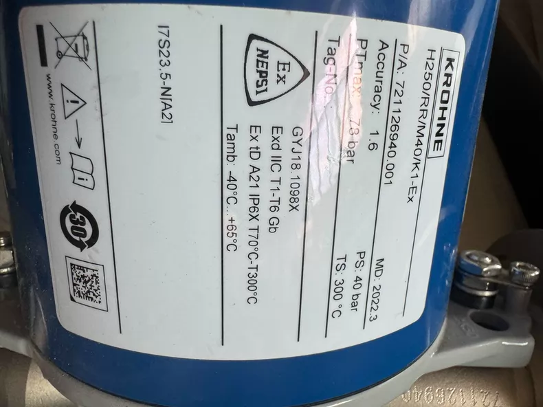 KROHNE H250/RR/M40/ Flow Meter thumbnail