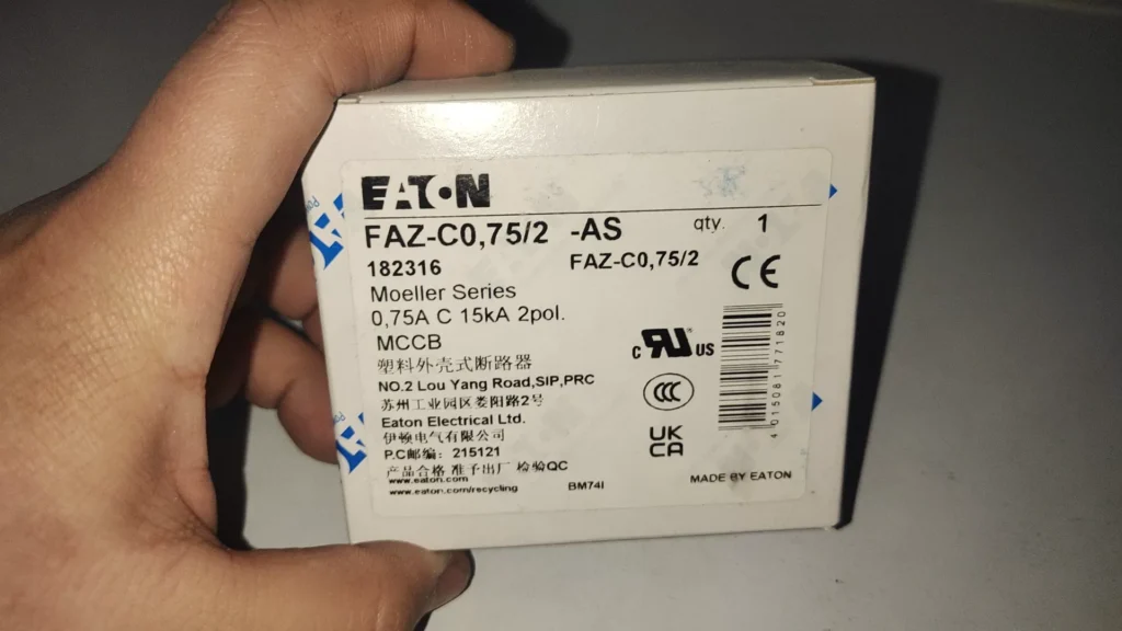 Eaton FAZ-C0,75/2-AS Circuit Breaker