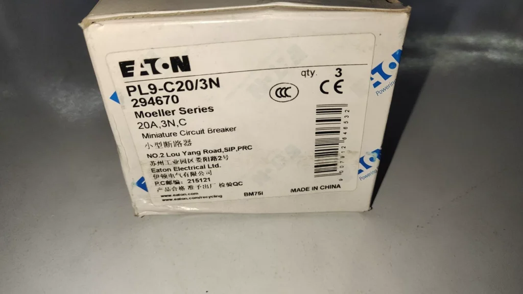 Eaton PL9-C20/3N Circuit Breaker