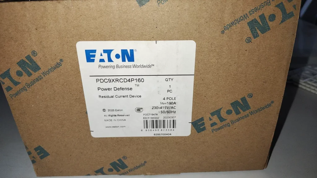 Eaton PDC9XRCD4P160 Residual Current Circuit Breaker