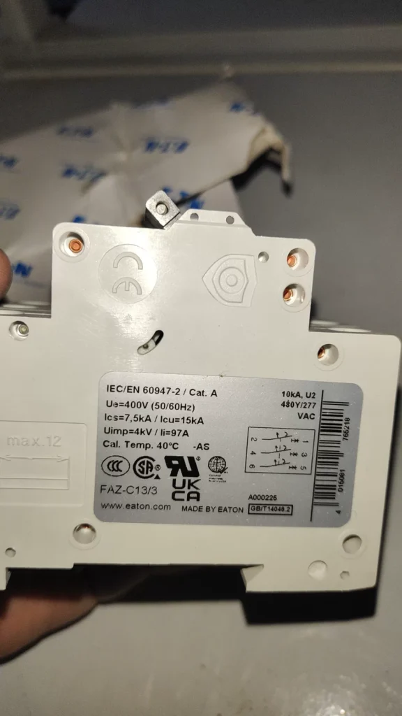 Eaton FAZ-C13/3-AS Circuit Breaker thumbnail