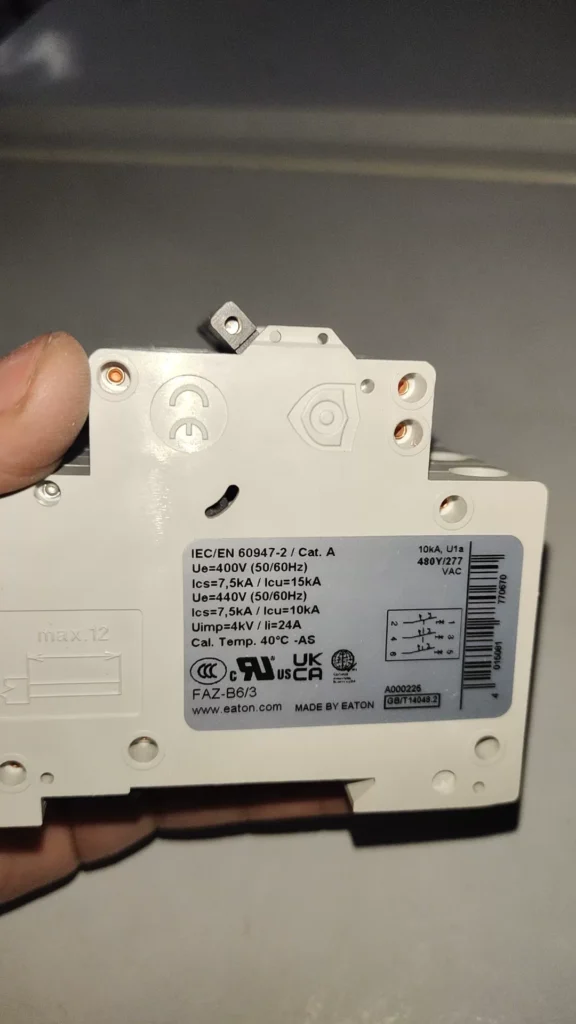 Eaton FAZ-B6/3-AS Circuit Breaker thumbnail
