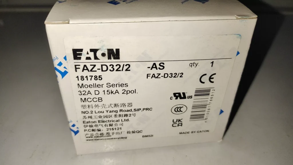 Eaton FAZ-D32/2-AS Circuit Breaker