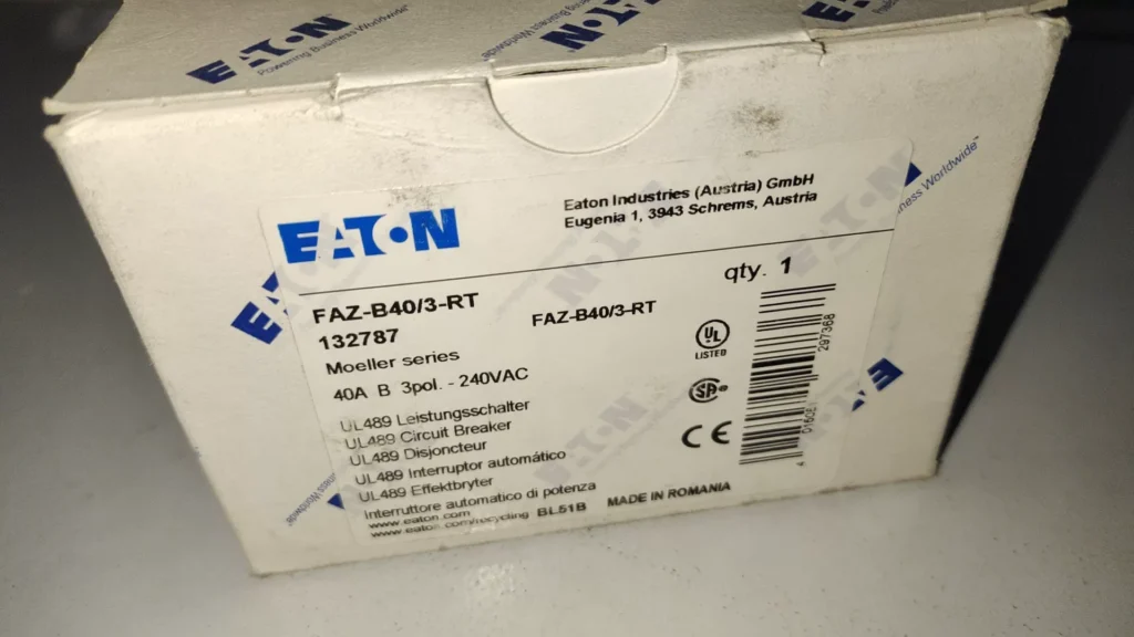 Eaton FAZ-B40/3-RT Circuit Breaker