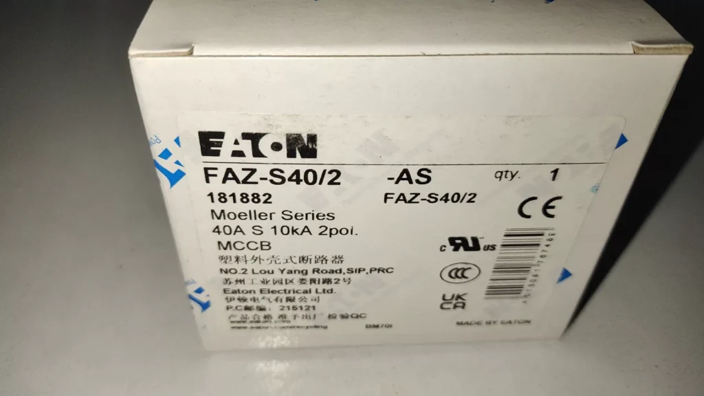 Eaton FAZ-S40/2-AS Circuit Breaker