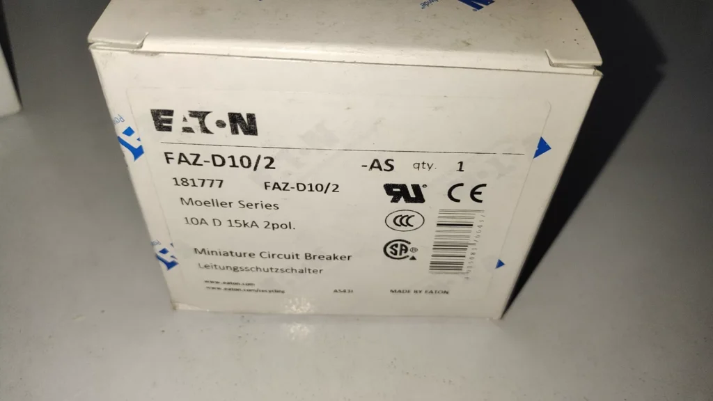 Eaton FAZ-D10/2-AS Circuit Breaker
