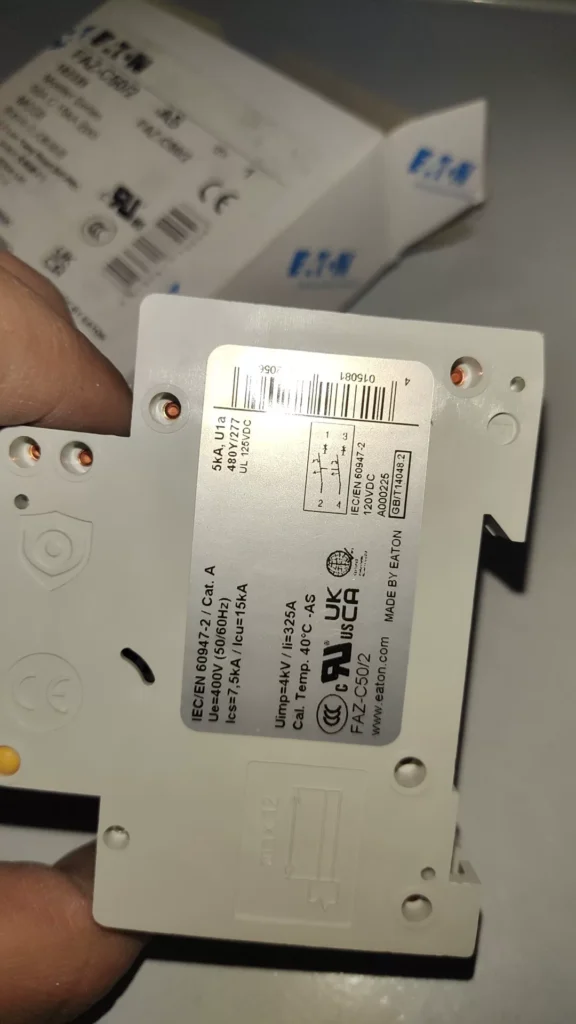Eaton FAZ-C50/2-AS Circuit Breaker thumbnail