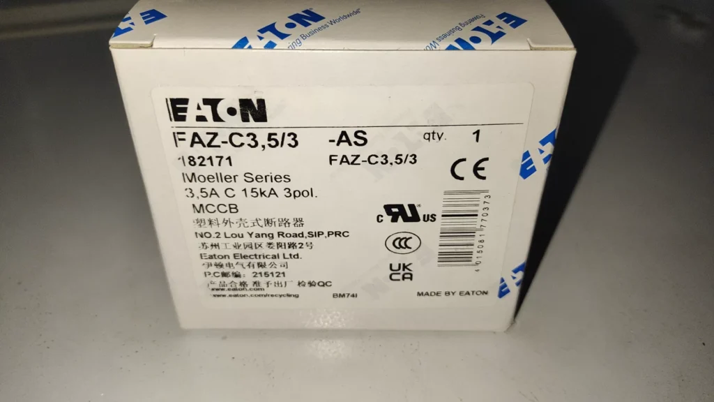 Eaton FAZ-C3,5/3-AS Circuit Breaker