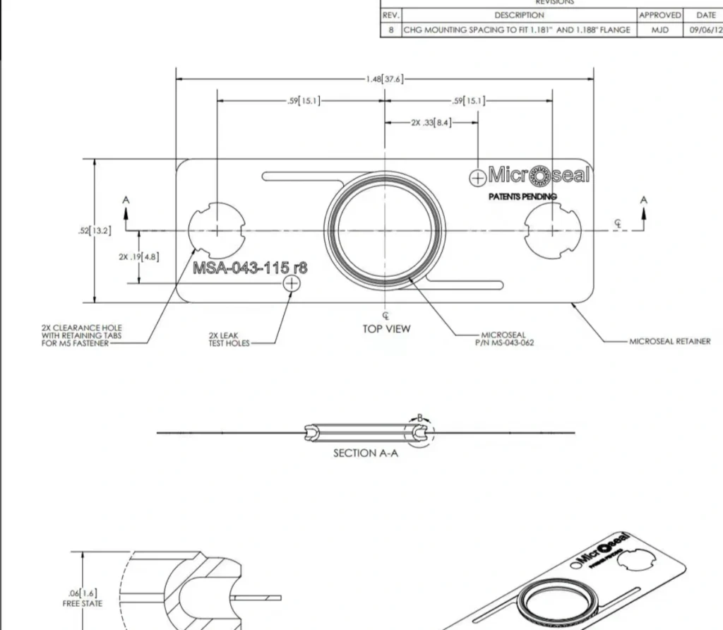 Microseal MSA-043-115 Semiconductor Equipment Gasket thumbnail