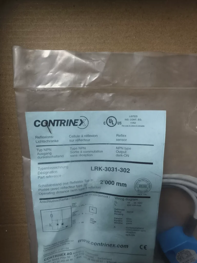 Contrinex LRK-3031-302 Photoelectric Sensor