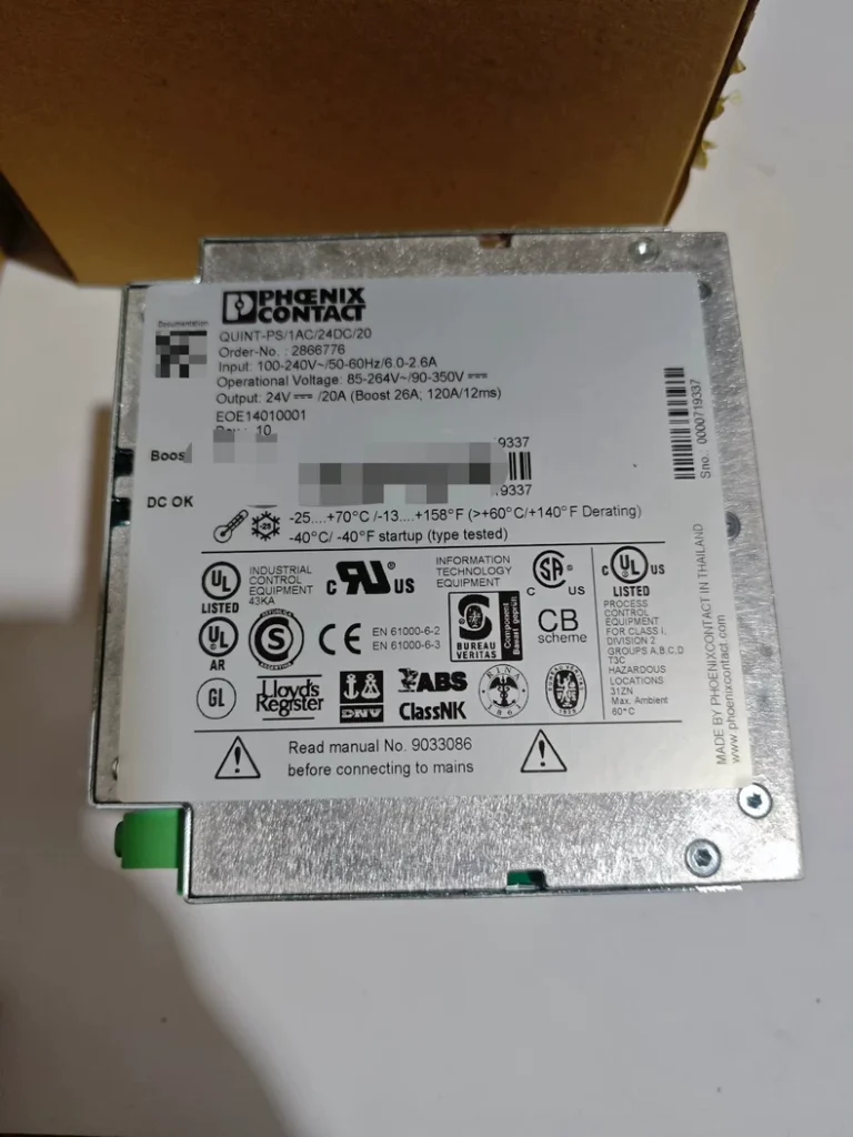 Phoenix Contact QUINT-PS/1AC/24DC/20 Power Supply thumbnail