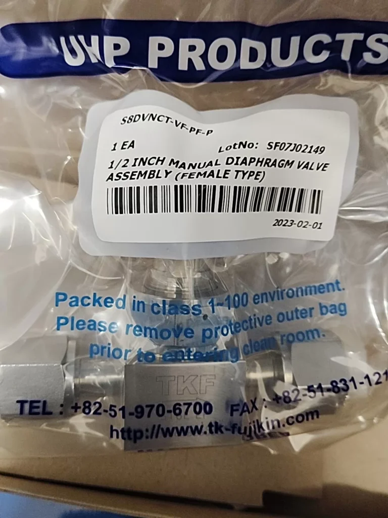Fujikin S8DVNCT-VF-PF-P Diaphragm Valve