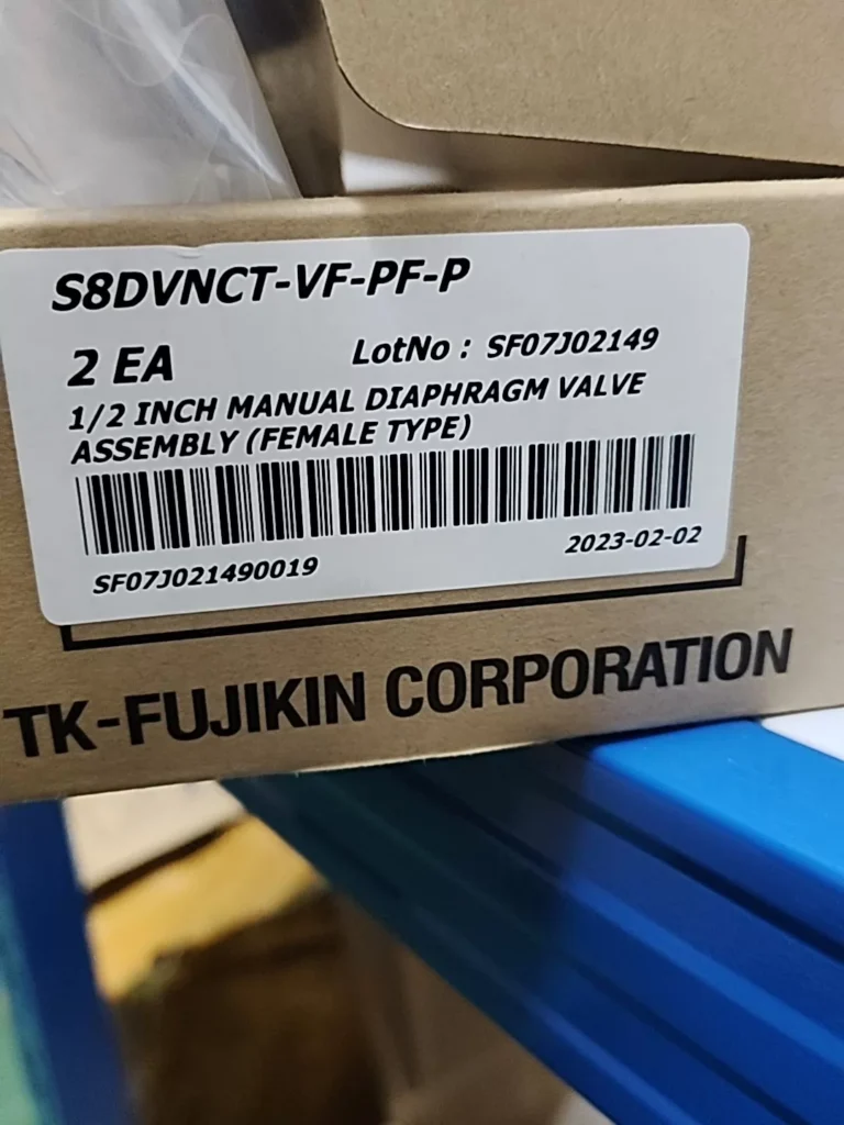 Fujikin S8DVNCT-VF-PF-P Diaphragm Valve thumbnail