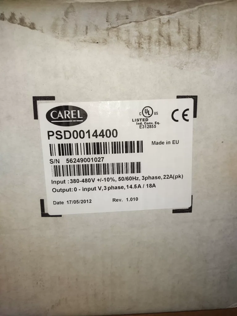 CAREL PSD0014400 Variable Frequency Drive
