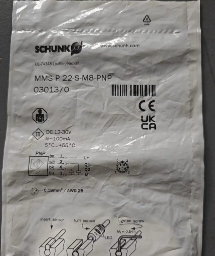SCHUNK MMS-P 22-S-M8-PNP Magnetic Sensor