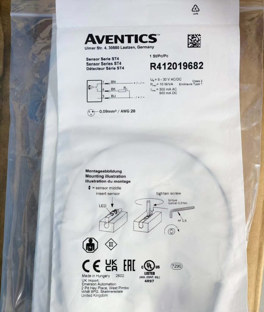 Aventics R412019682 Sensor thumbnail