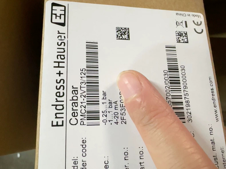 Endress+Hauser PMC21-2VT3/125 Pressure Transmitter