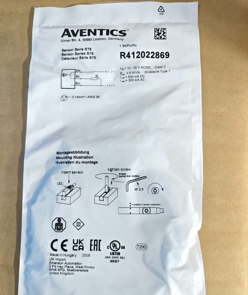 Aventics R412022869 Sensor thumbnail