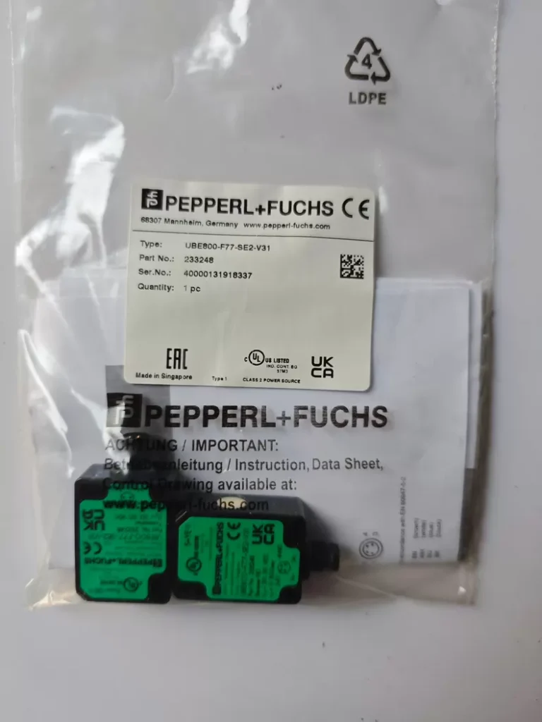 Pepperl+Fuchs Ultrasonic Sensor UBE800-F77-SE2-V31 thumbnail