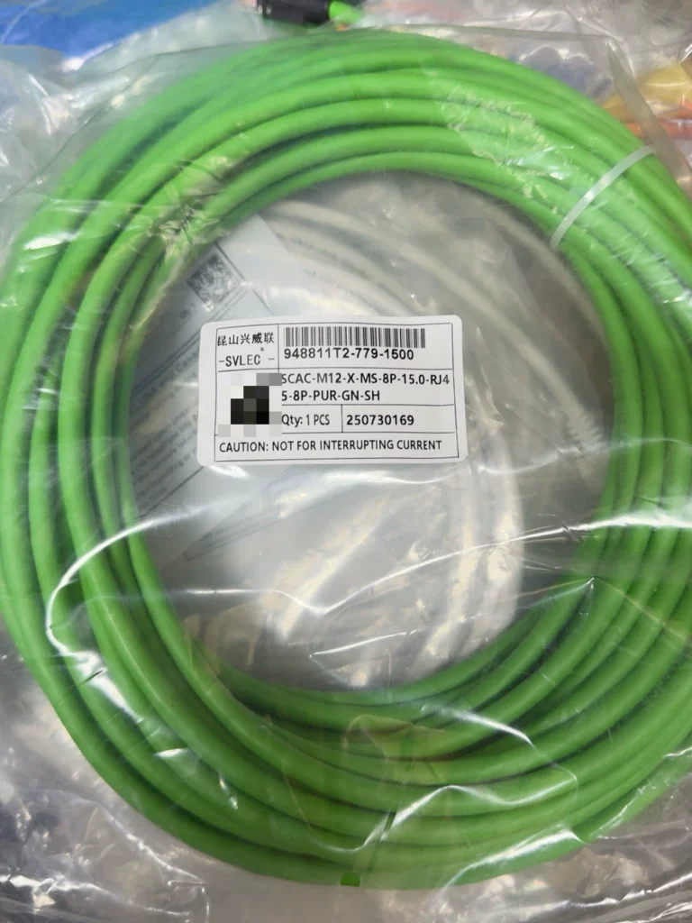 SVLEC SCAC-M12-X-MS-8P-15.0-RJ45-5-8P-PUR-GN-SH Cable