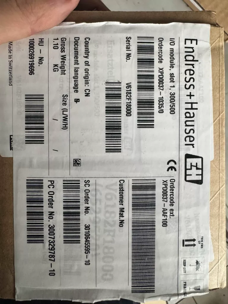 Endress+Hauser XPD0037-10S3/0 Flow Meter