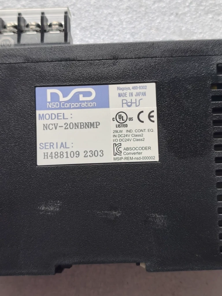NSD Angle Encoder Controller NCV-20NBNMP thumbnail