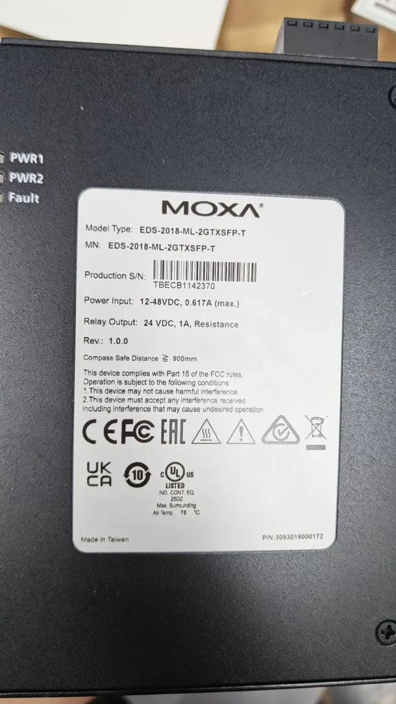 Moxa EDS-2018-ML-2GTXSFP-T Industrial Switch thumbnail