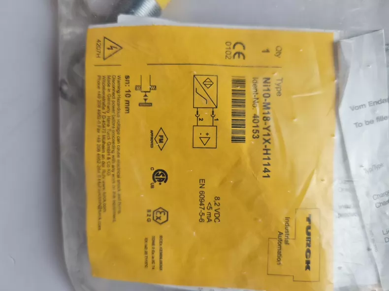 TURCK Proximity Sensor NI10-M18-Y1X-H1141