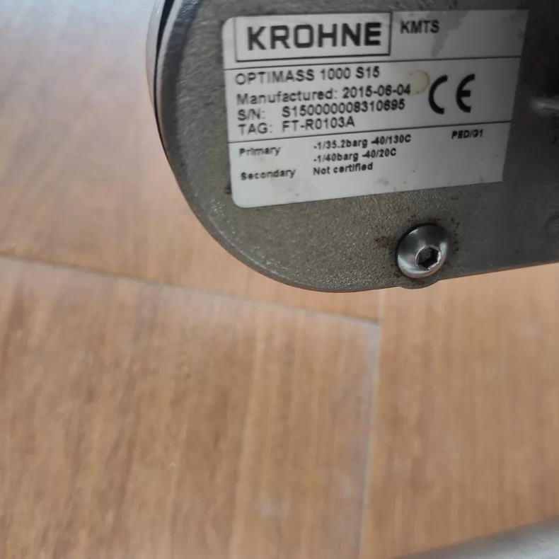 KROHNE OPTIMASS 1300C S15 Mass Flow Meter thumbnail