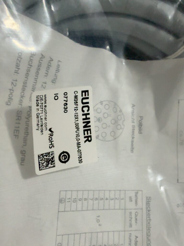 EUCHNER C-M26F12-12X1,00PU10,0-MA-077630 Cable