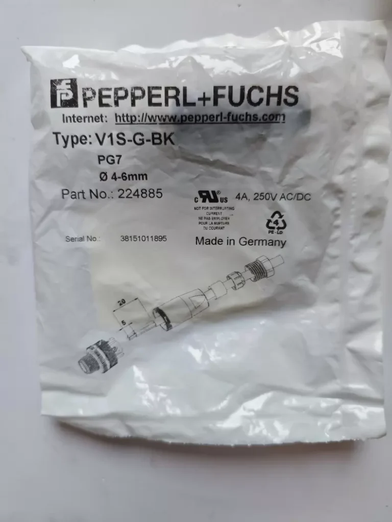 Pepperl+Fuchs V1S-G-BK Field-Attachable Male Connector thumbnail