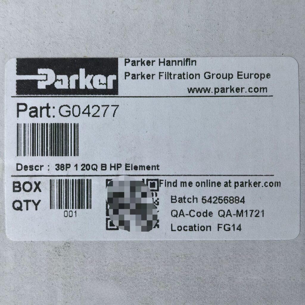 Parker G04277 Filter Element