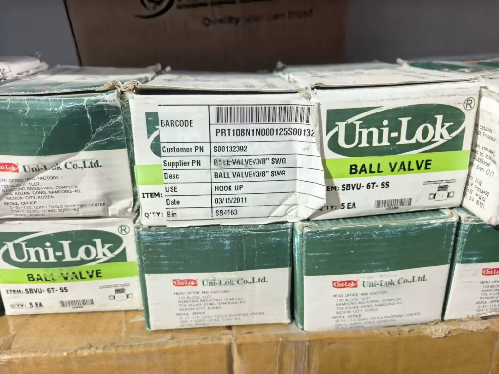 UNI-LOK SBVU-6T-SS Valve