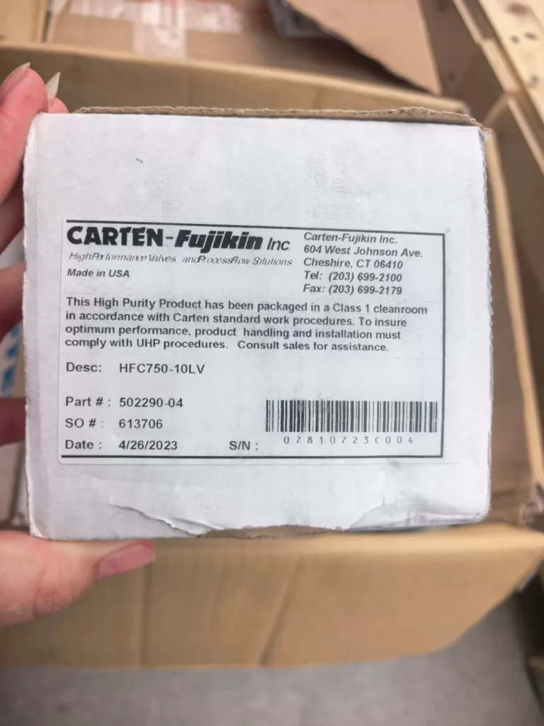 Carten-Fujikin HFC750-10LV Bellows Valve thumbnail