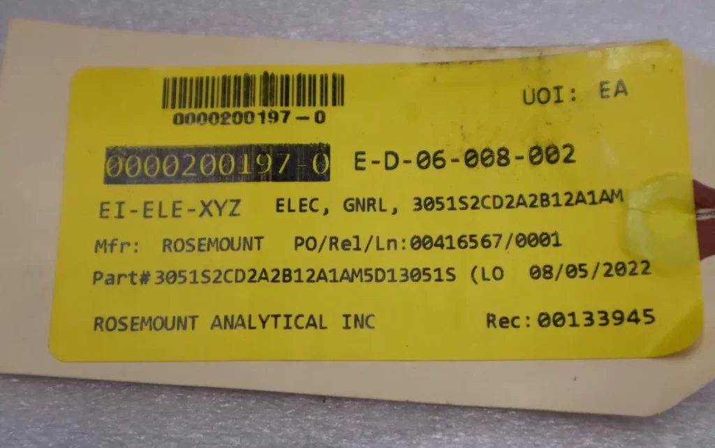 Rosemount 3051S2CD2A2B12A1AM5D13D5 Transmitter thumbnail