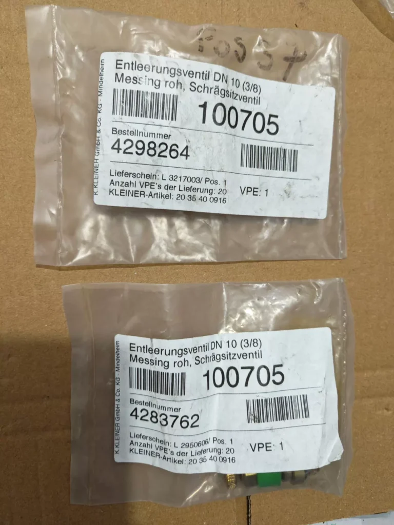 KLEINER 100705 Valve