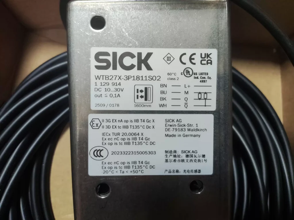 SICK WTB27X-3P1811S02 Photoelectric Sensor thumbnail