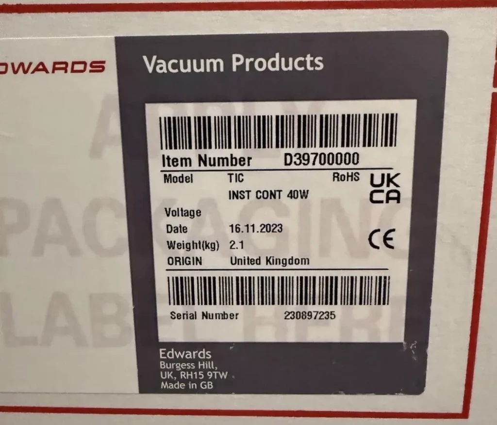 Edwards Vacuum TIC Controller thumbnail