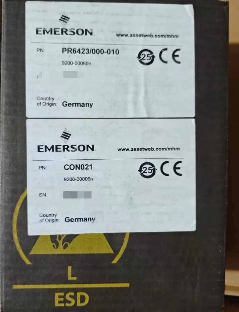Emerson Sensor PR6423/000-010+CON021 thumbnail
