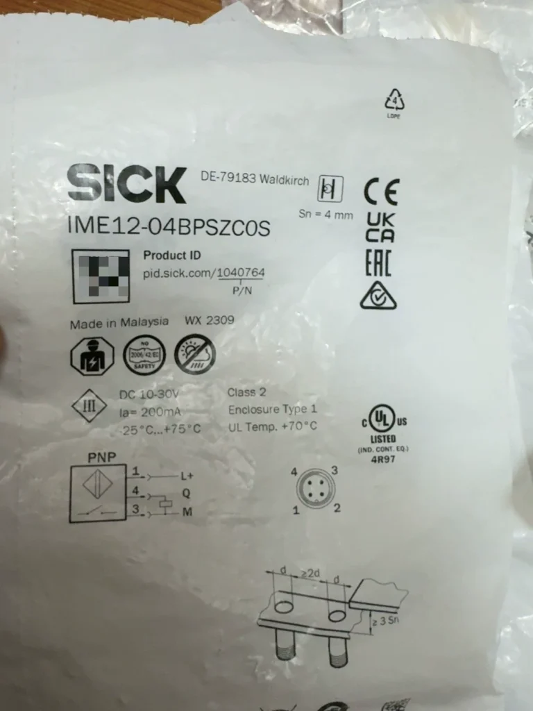 SICK IME12-04BPSZC0S Proximity Sensor