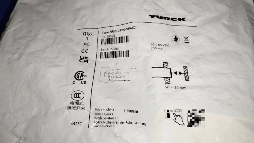 Turck NI50-CP80-VP4X2 Proximity Sensor thumbnail