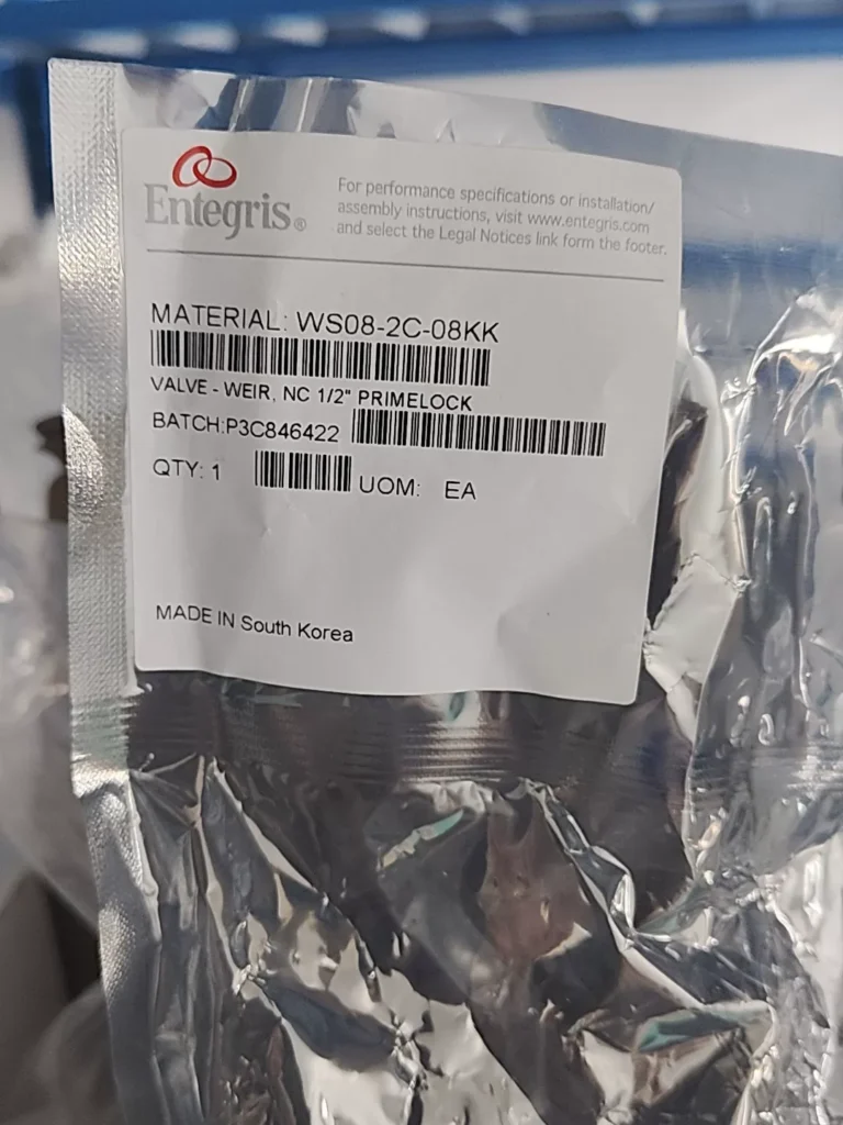 Entegris WS08-2C-08KK Pneumatic Valve thumbnail