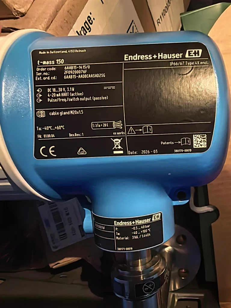 Endress+Hauser 6AAB15-14L5/0 Flow Meter