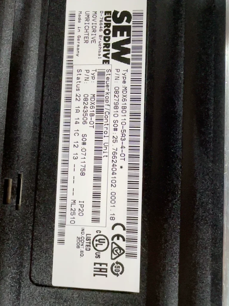 SEW-Eurodrive MDX60A0110-5A3-4-00 Variable Frequency Drive