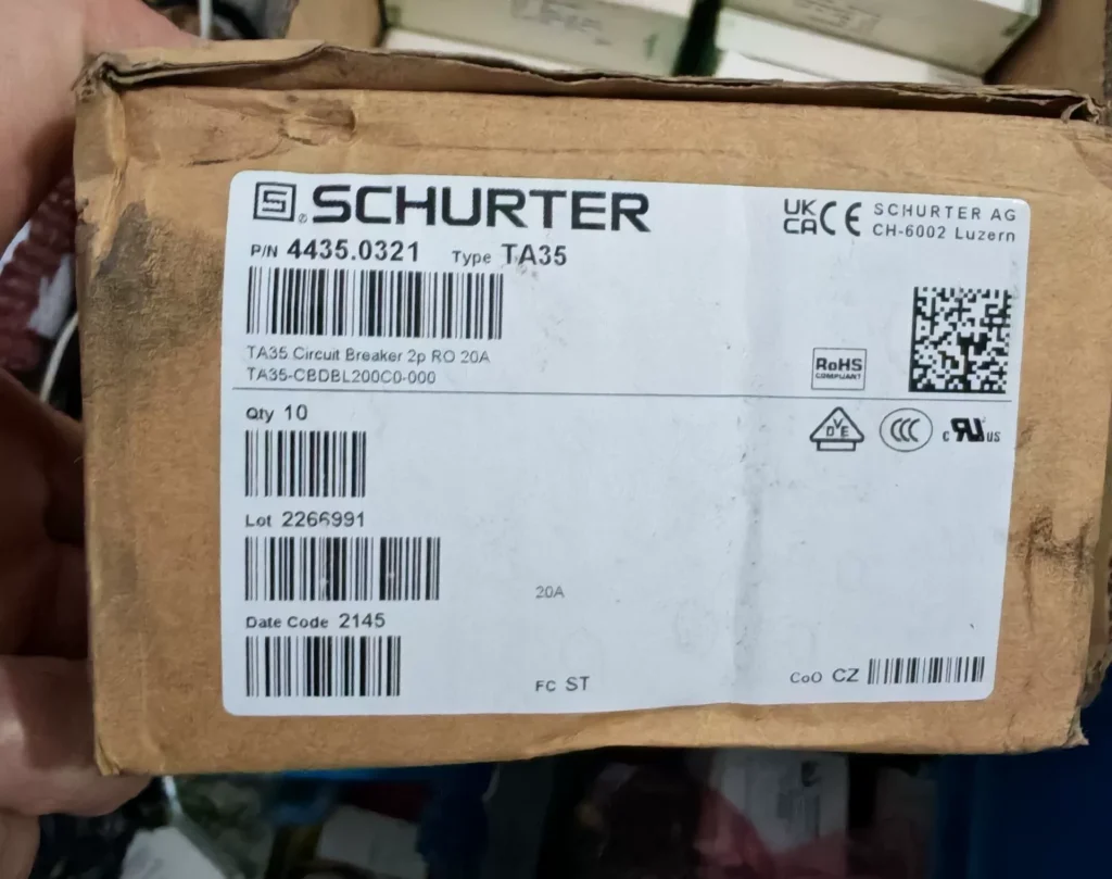 Schurter TA35-CBDBL200C0-000 Circuit Breaker
