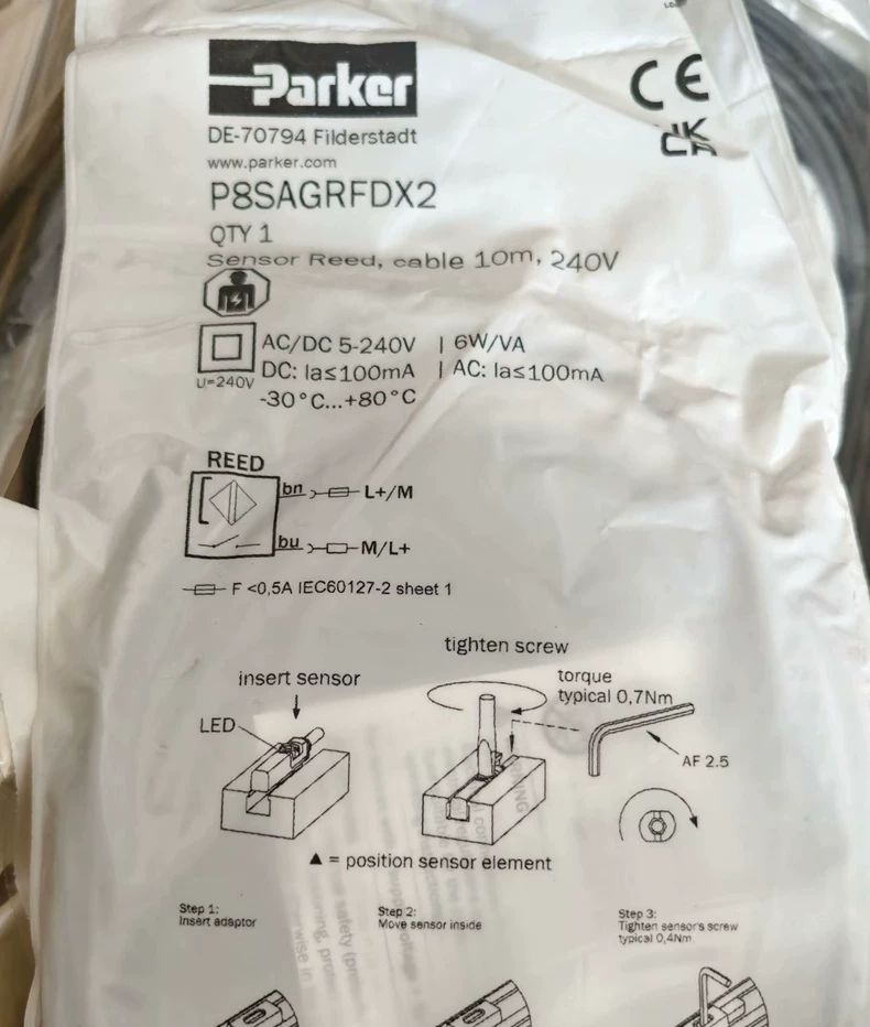 Parker P8SAGRFDX2 Sensor thumbnail
