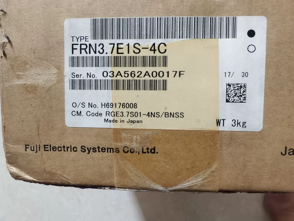 Fuji Electric FRN3.7E1S-4C Variable Frequency Drive thumbnail