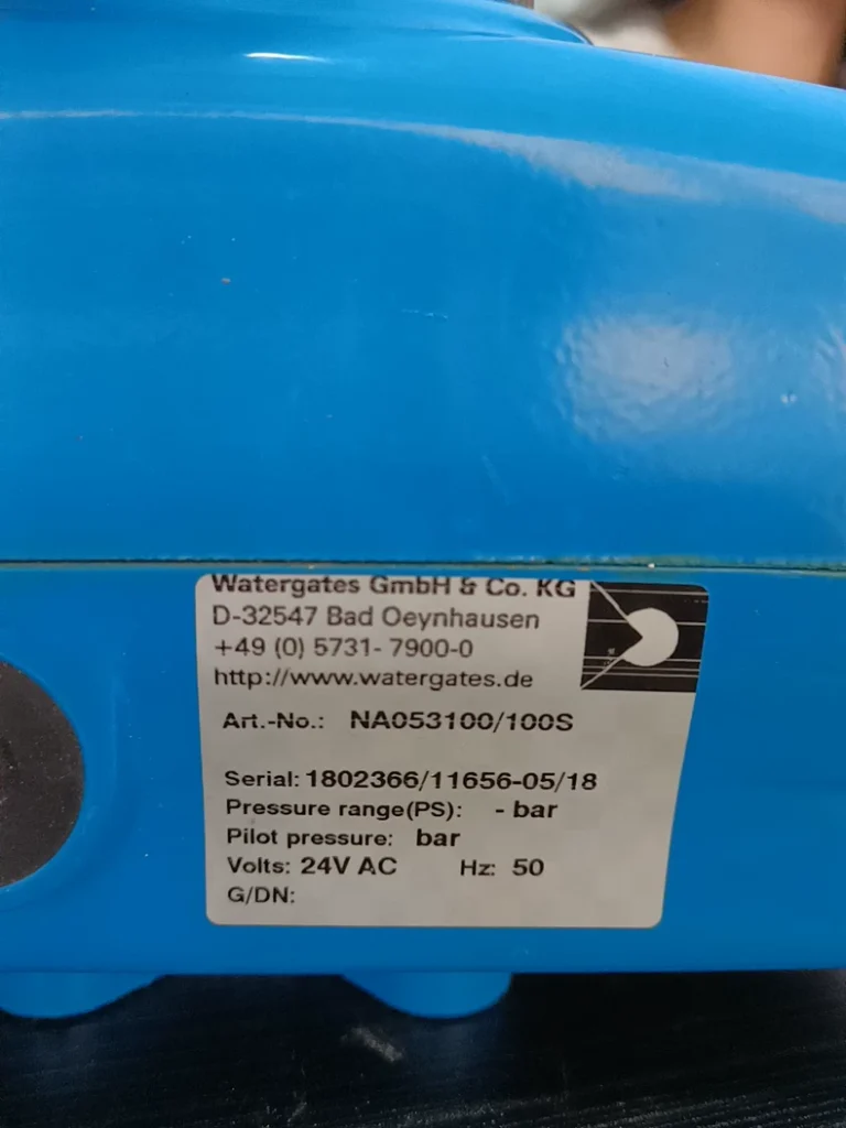 Watergates NA053100/100S Valve