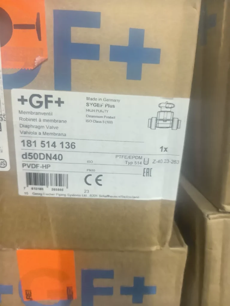 GF Piping Systems 181 514 136 d50DN40 PVDF-HP Diaphragm Valve thumbnail