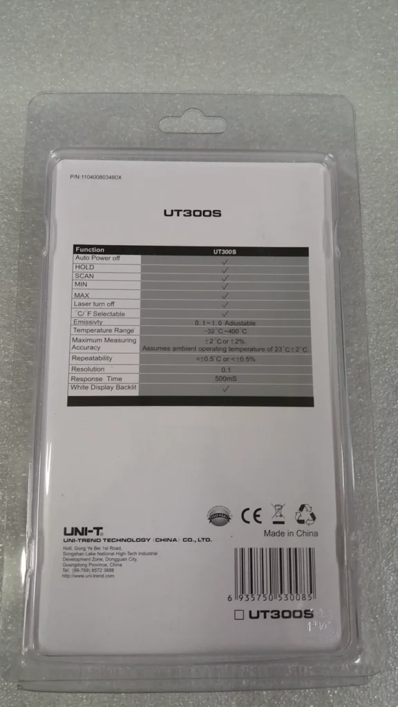 UNI-T UT300S Infrared Thermometer thumbnail